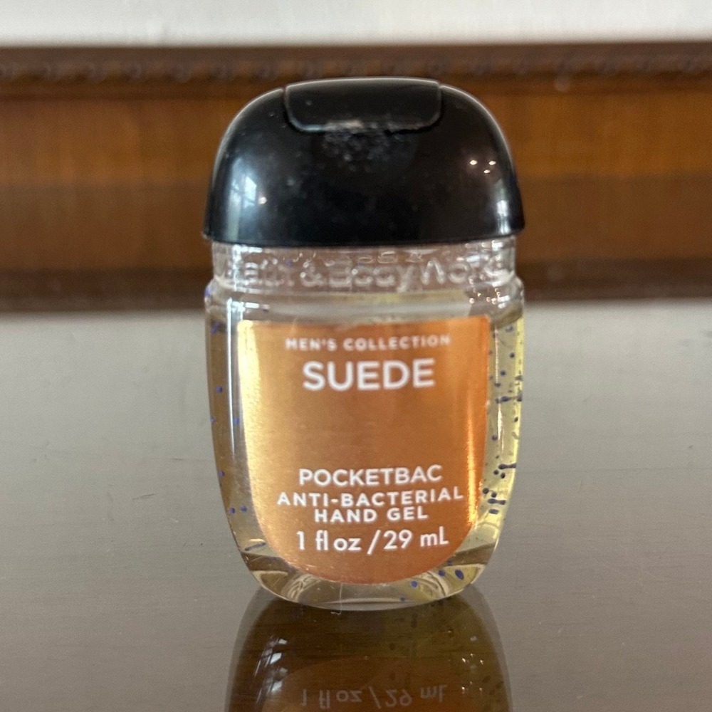 Bath & Body Works Mens Collection Suede PocketBac Hand Gel Sanitizer 1oz 29ml